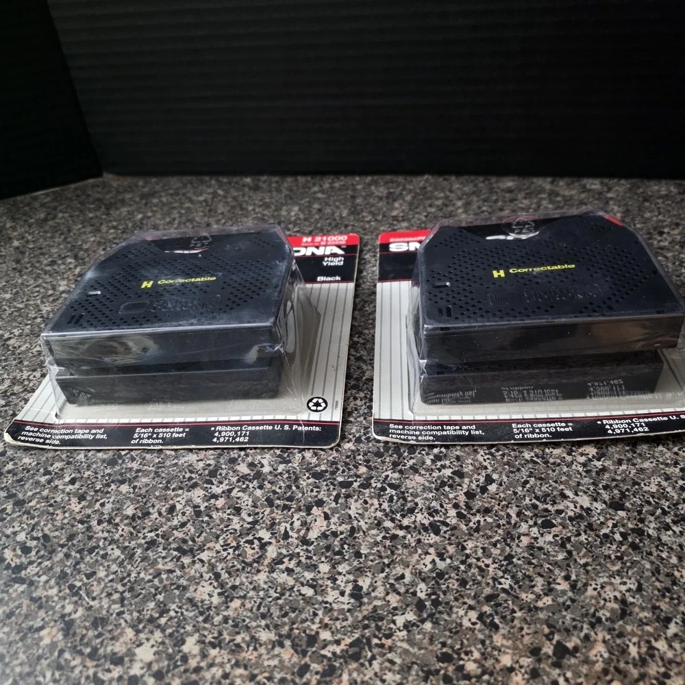 Smith Corona H 21000 Correctable Film Ribbon Black Lot‎ of 2 Packs 4 Total OEM